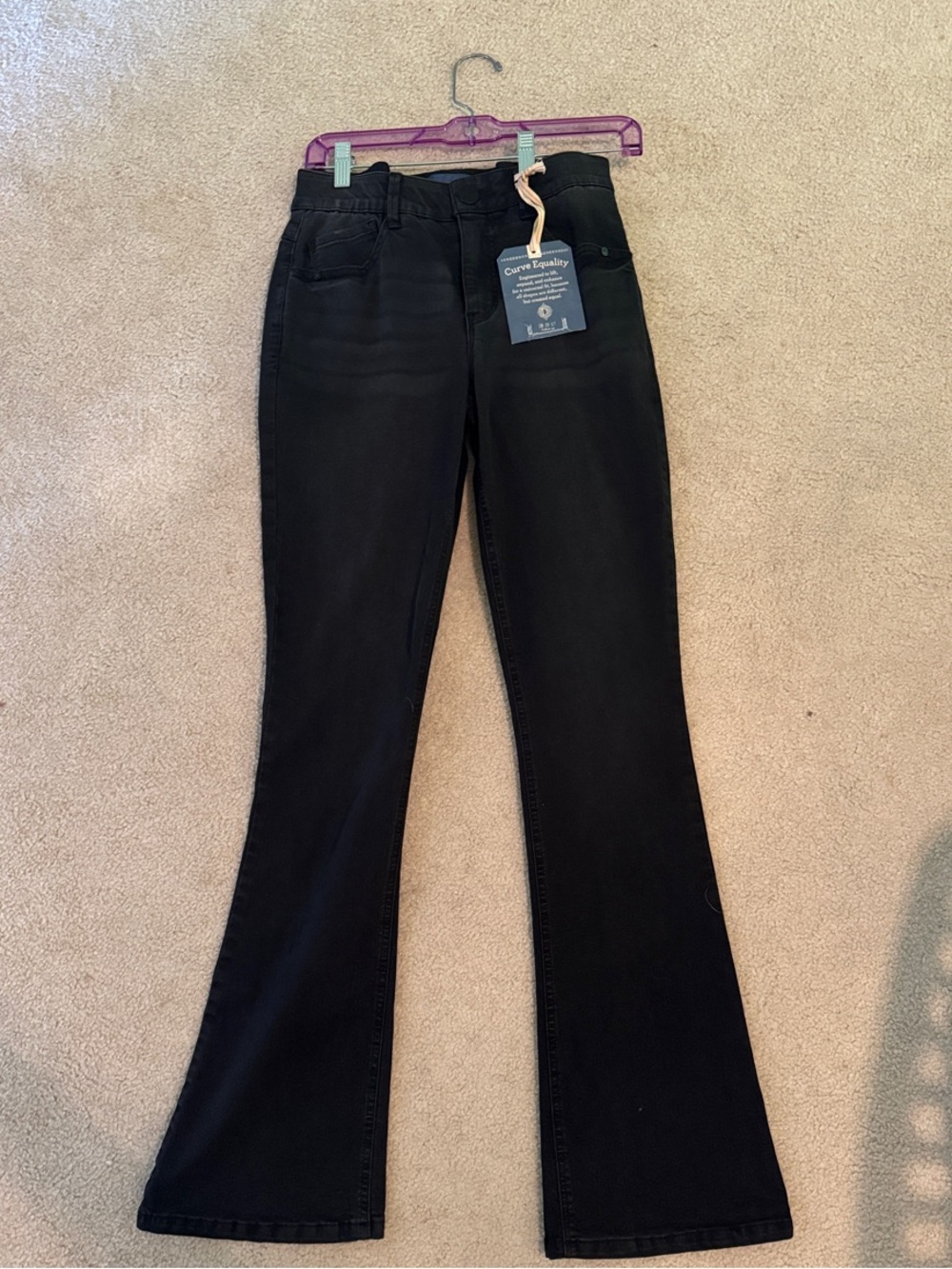 Democracy Black Flare Jeans - Picture 1 of 3